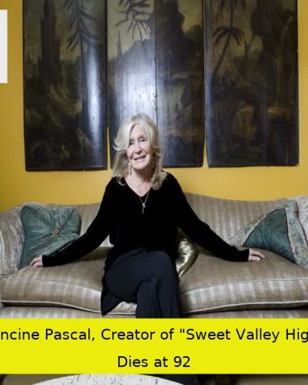 Francine Pascal, Creator of "Sweet Valley High," Dies at 92