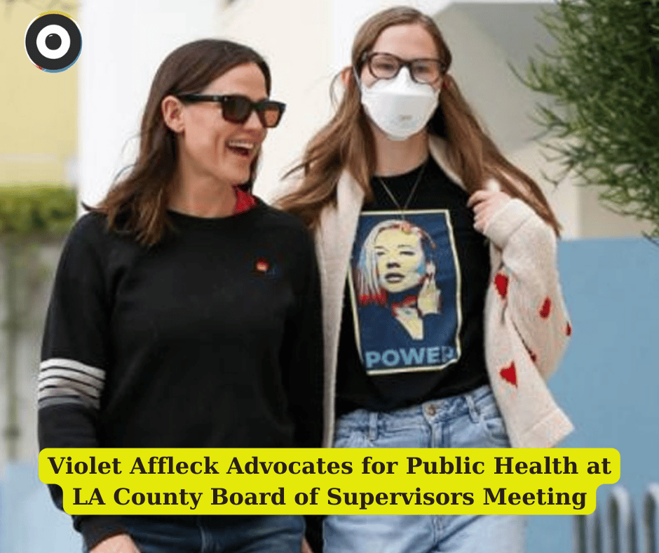 Violet Affleck Advocates for Public Health at LA County Board of Supervisors Meeting