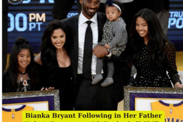 Bianka Bryant Following in Her Father Kobe's Footsteps with Basketball Skills