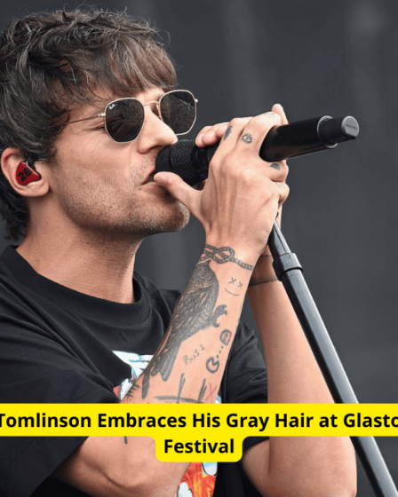 Louis Tomlinson Embraces His Gray Hair at Glastonbury Festival