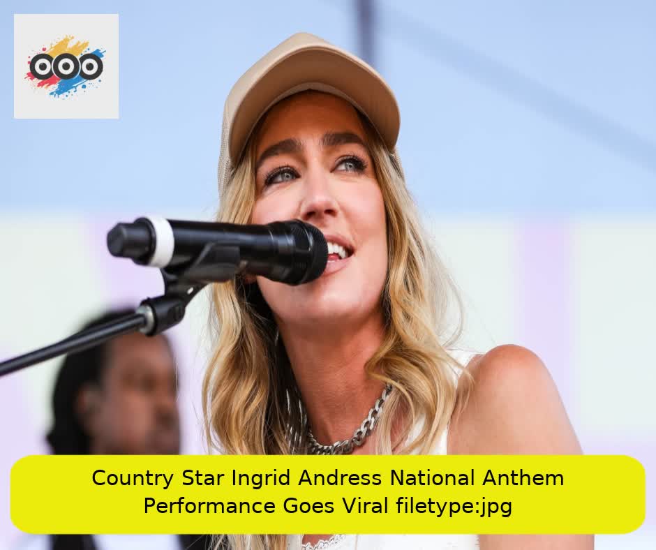 Country Star Ingrid Andress National Anthem Performance Goes Viral filetype:jpg