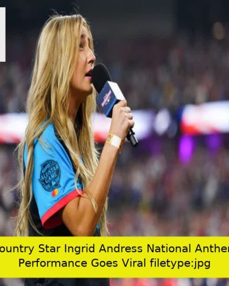 Country Star Ingrid Andress National Anthem Performance Goes Viral filetype:jpg