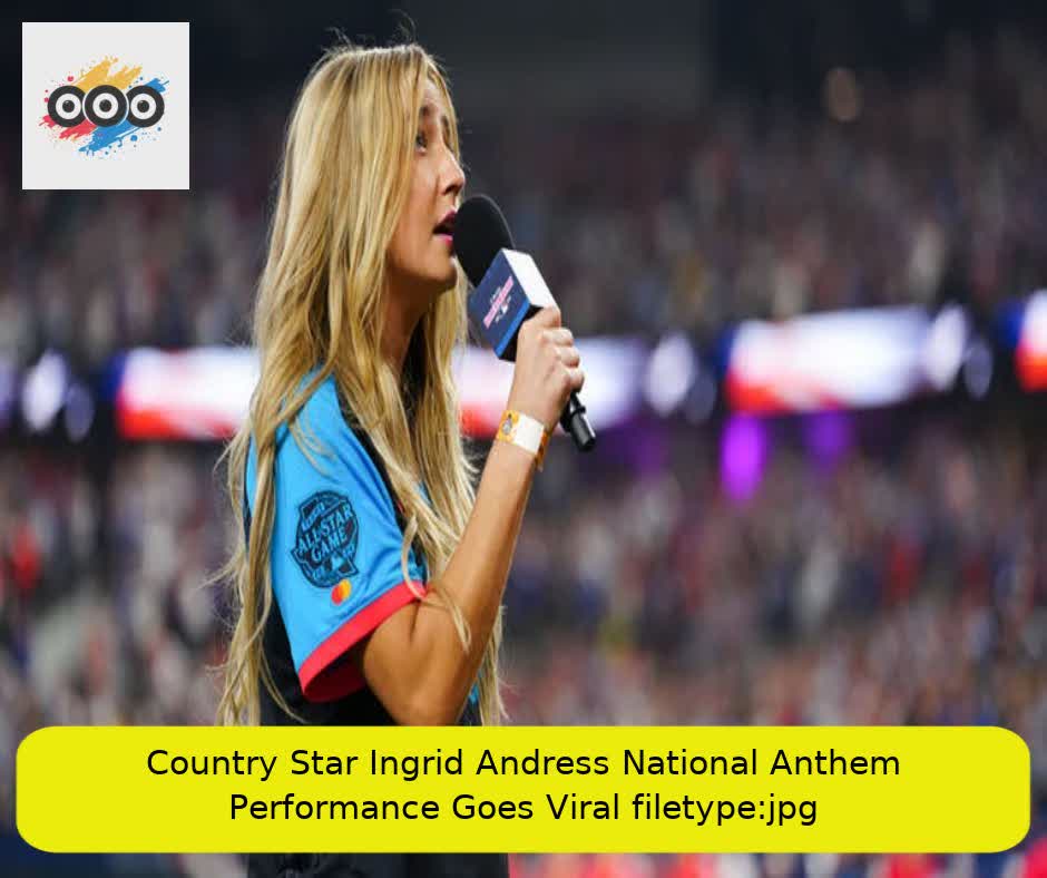 Country Star Ingrid Andress National Anthem Performance Goes Viral filetype:jpg