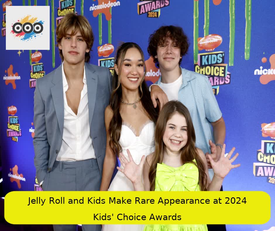 Jelly Roll and Kids Make Rare Appearance at 2024 Kids' Choice Awards