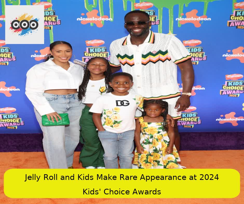 Jelly Roll and Kids Make Rare Appearance at 2024 Kids' Choice Awards