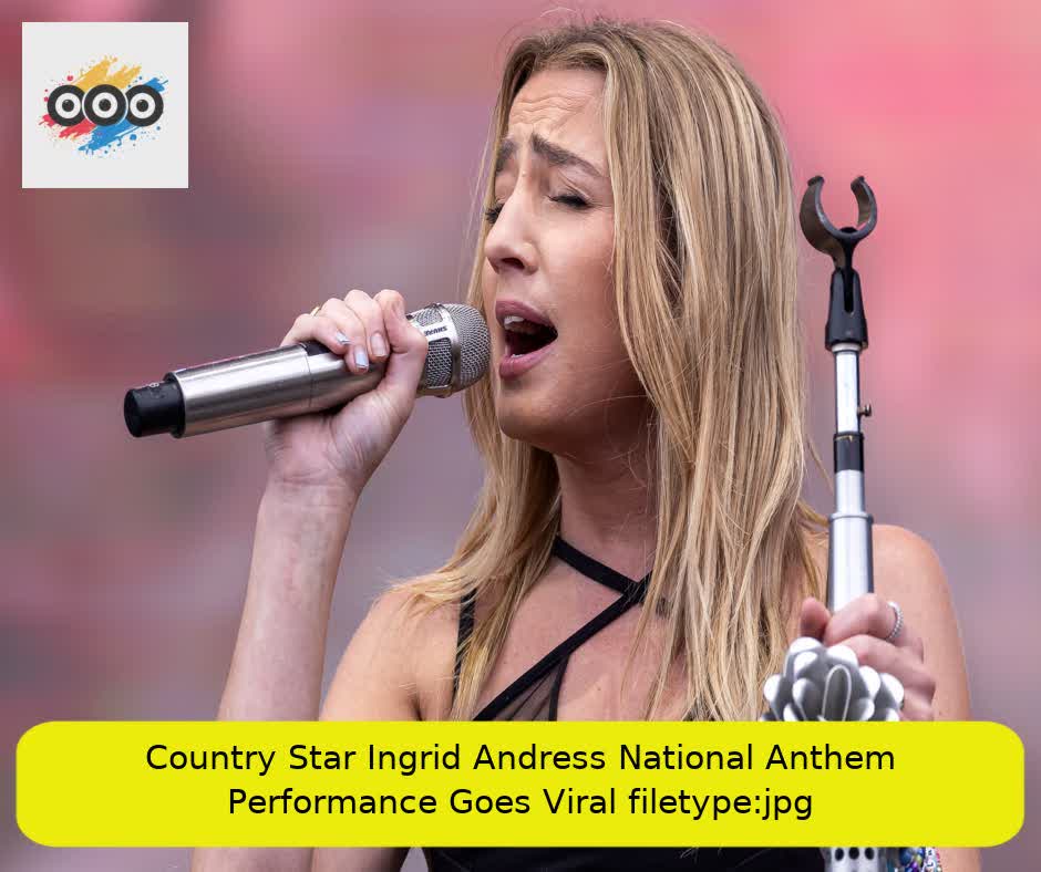 Country Star Ingrid Andress National Anthem Performance Goes Viral filetype:jpg